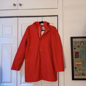 Stutterheim Mosebacke Rain Jacket Raincoat in Red